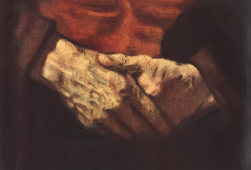 Portrait of an Old Man in Red (detail)